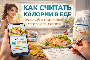 Как считать калории в еде: простой и понятный способ для новичков